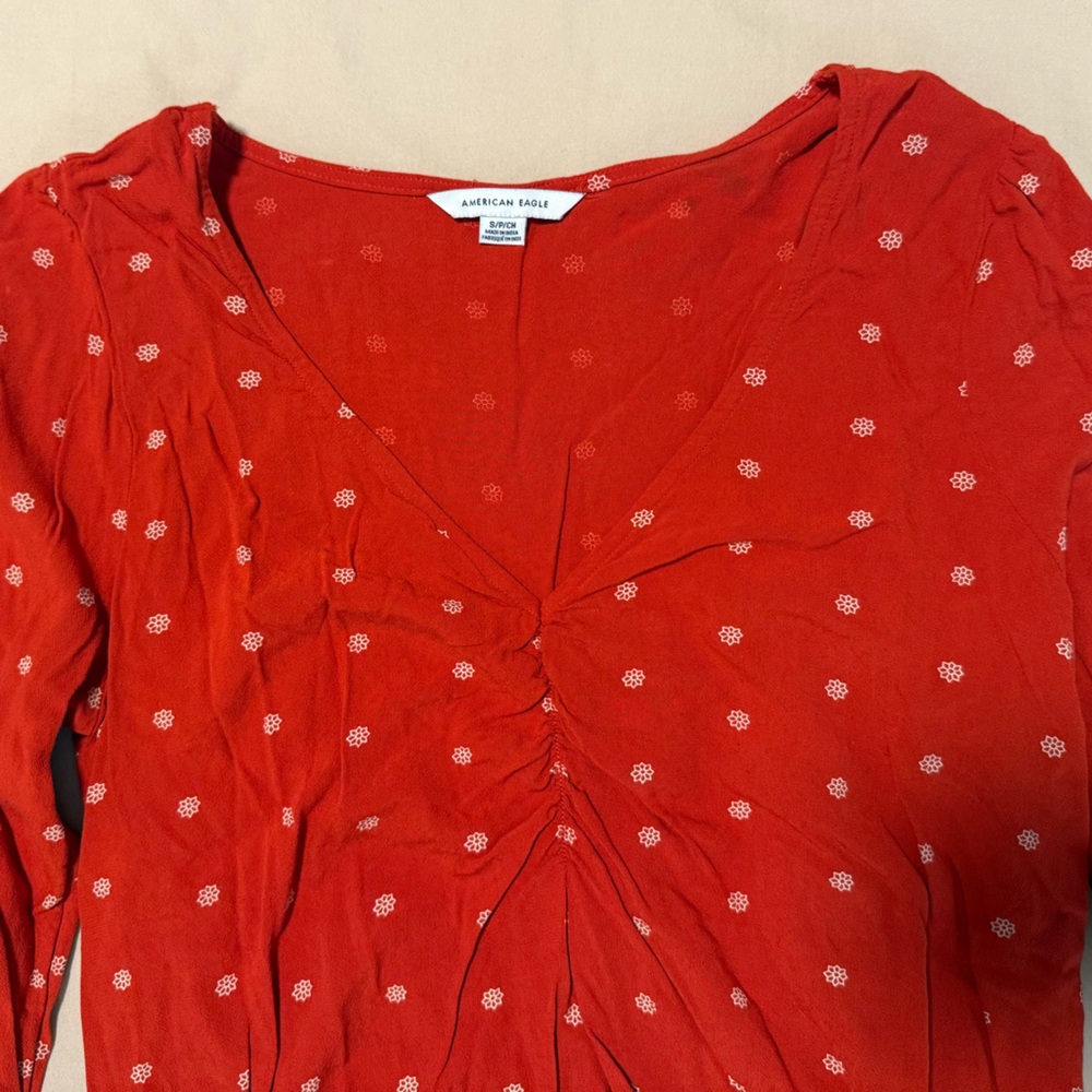 American Eagle Bubble Blouse View 4